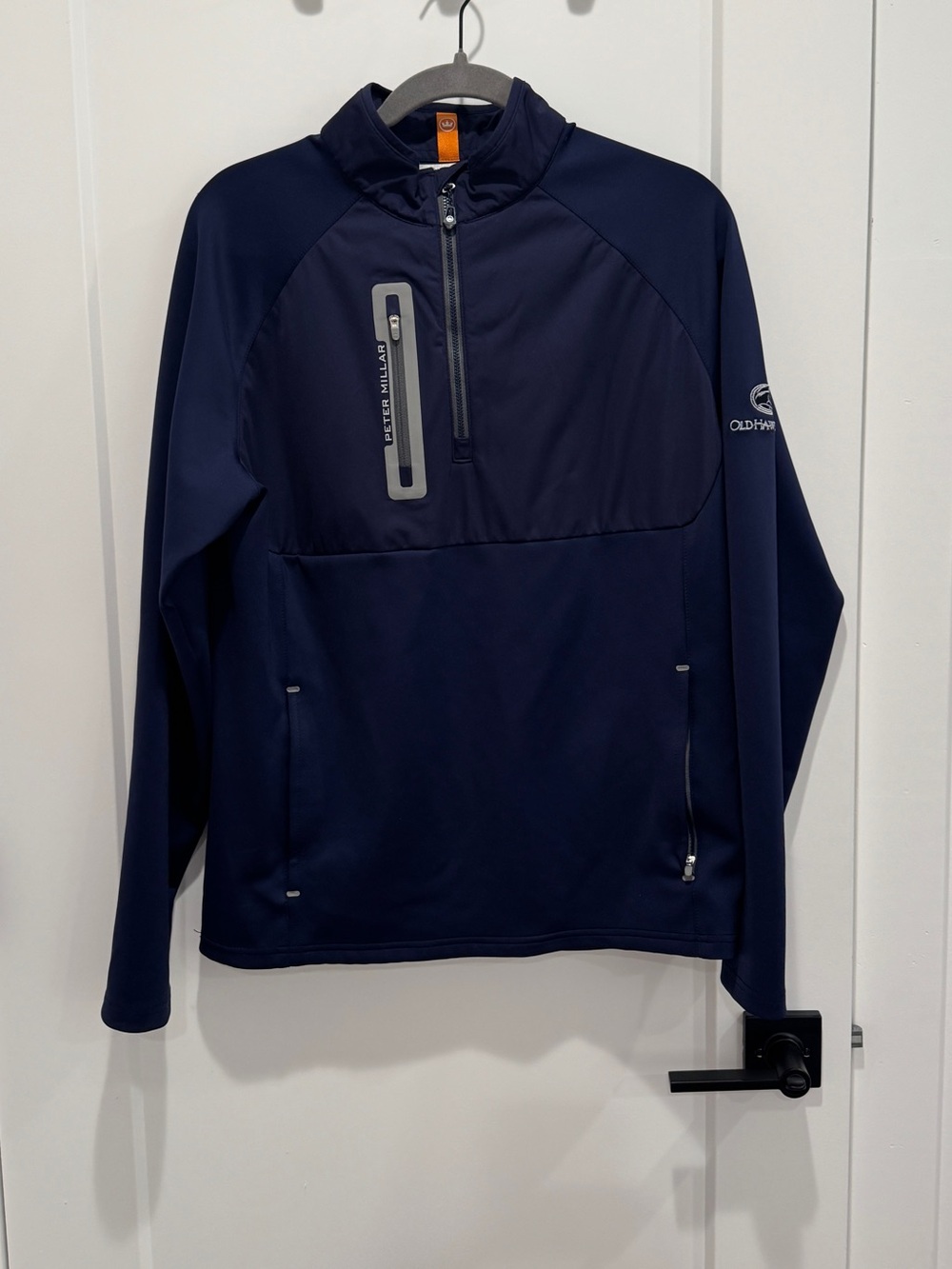 Peter Millar - Navy Quarter-Zip Performance Jacket - medium